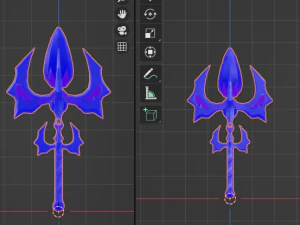 Kwaadaardige toverstaf 3D Model