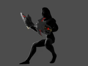 Evilish Fist Weapon fighti glove 3D Model