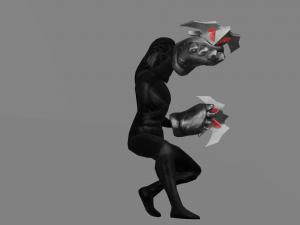 Evilish Fist Weapon fighti glove 3D Model