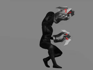 Evilish Fist Weapon fighti glove 3D Model