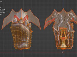 Evilish Fist Weapon fighti glove 3D Model