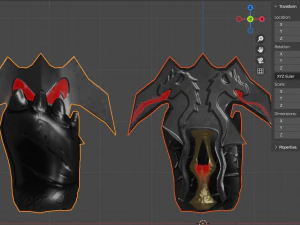 Evilish Fist Weapon fighti glove 3D Model