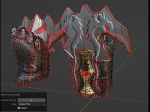 Evilish Fist Weapon fighti glove 3D Model