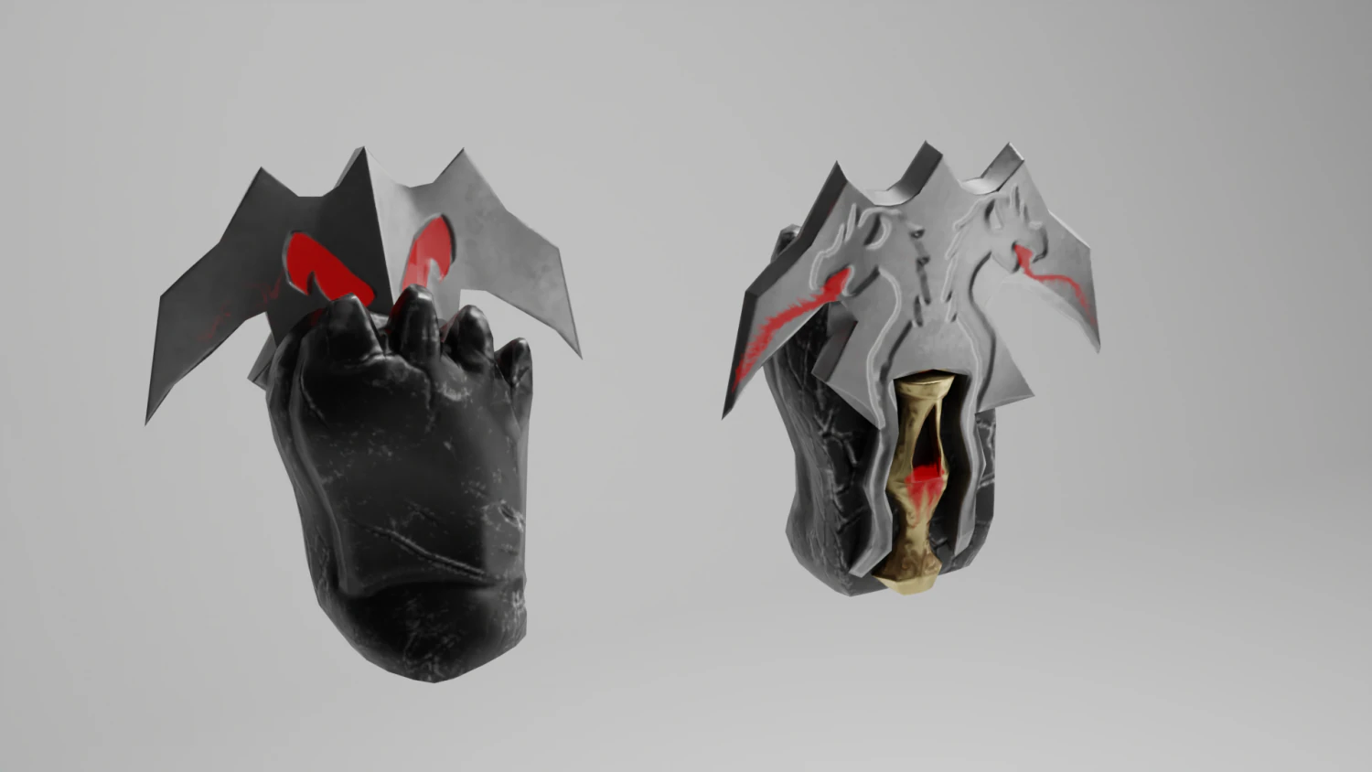 Evilish Fist Weapon fighti glove 3D Model .c4d .max .obj .3ds .fbx .stl .blend 