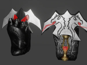 Evilish Fist Weapon fighti glove 3D Model
