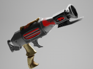Evilish pistol Modèle 3D