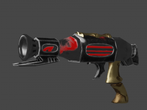 Evilish pistol 3D Model