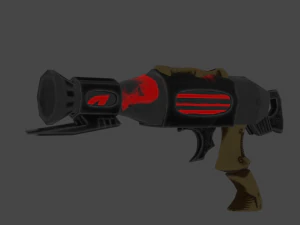 Evilish pistol 3D Model