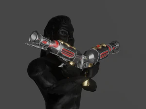 Evilish pistol 3D Model
