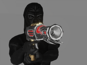 Evilish pistol 3D Model