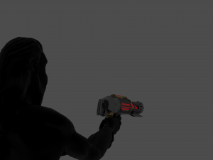 Evilish pistol 3D Model