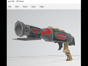 Evilish pistol 3D Model