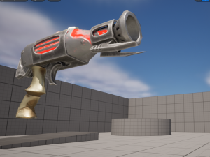 Evilish pistol 3D Model