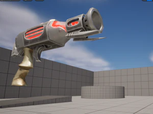 Evilish pistol 3D Model