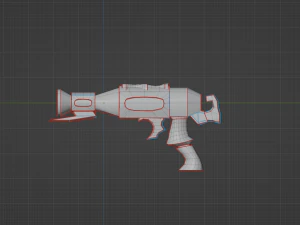 Evilish pistol 3D Model