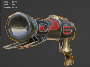 Evilish pistol 3D Model