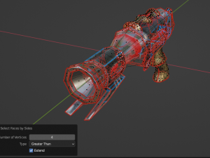 Evilish pistol 3D Model