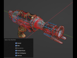 Evilish pistol 3D Model