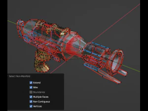 Evilish pistol 3D Model