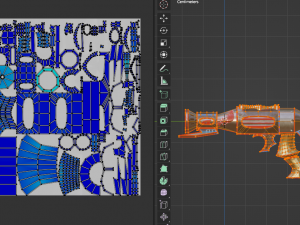 Evilish pistol 3D Model