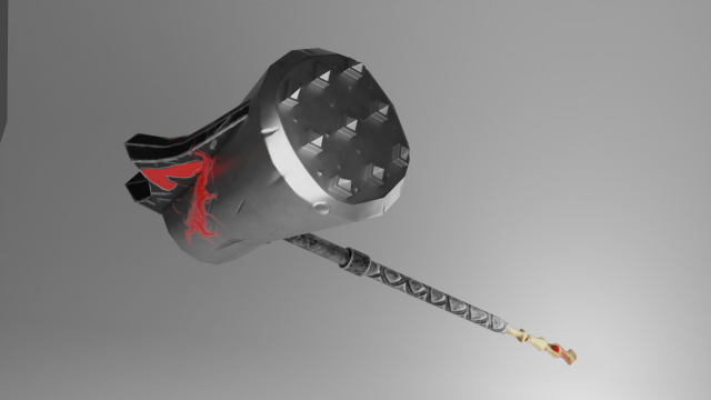 Evilish Mace 3D Model .c4d .max .obj .3ds .fbx .stl .blend 
