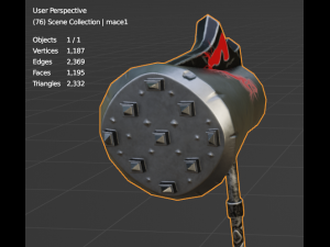 Evilish Mace 3D Model