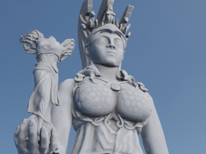 Athenas statue Modelo 3D