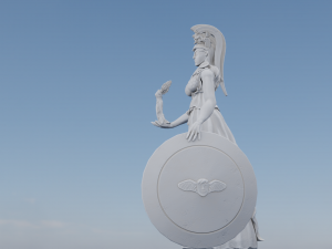 Athenas statue 3D Модель