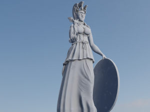 Athenas statue 3D Модель