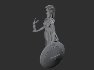 Athenas statue 3D Модель