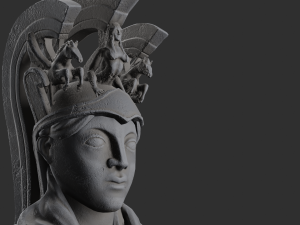 Athenas statue 3D Модель