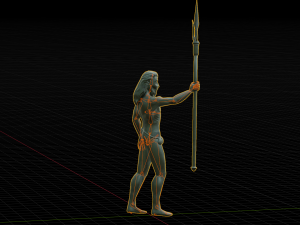 Poseidon statue 3D Модель