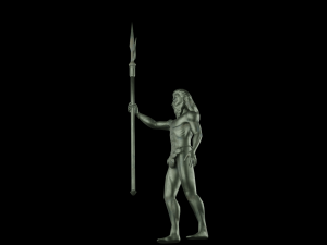 Poseidon statue 3D Model
