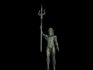 Poseidon statue 3D Model