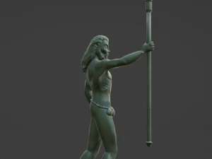 Poseidon statue 3D Model
