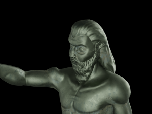 Poseidon statue 3D Model
