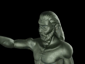 Poseidon statue 3D Model