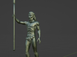 Poseidon statue 3D Model