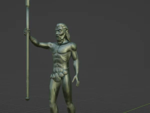 Poseidon statue 3D Model
