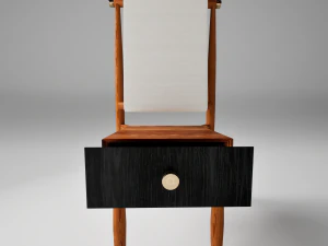 木质边床桌椅 3D 模型