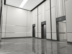 Modern elevator room Model 3D