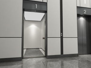 Modern elevator room Model 3D