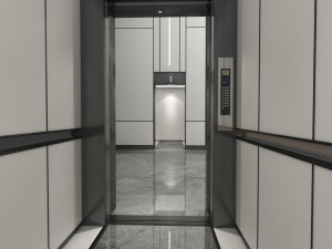 Modern elevator room Model 3D