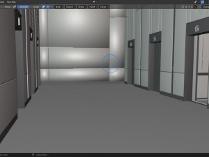 Modern elevator room Model 3D