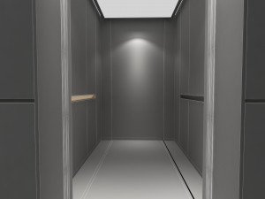 Modern elevator room Model 3D