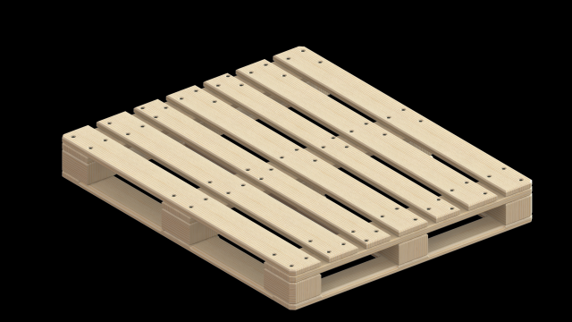 PERIMETER PALLETS 3D 1000x1200 3D Model .c4d .max .obj .3ds .fbx .stl .blend 