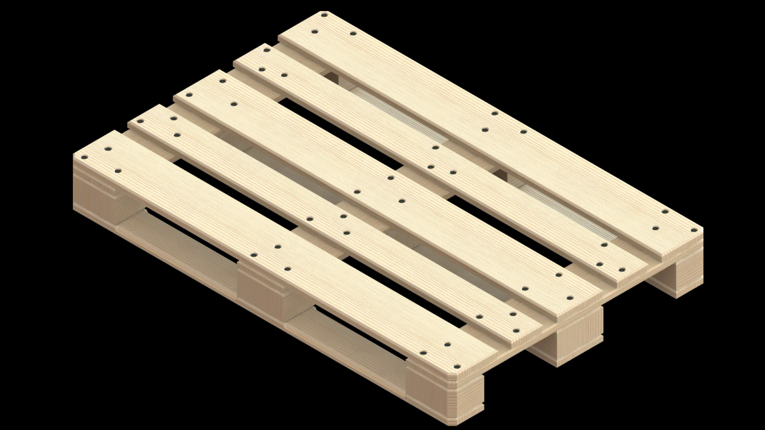 EURO PALLETS 3D 800x1200 3D Model .c4d .max .obj .3ds .fbx .stl .blend 
