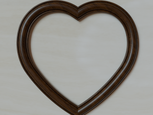 Carved mirror frame Model 3D