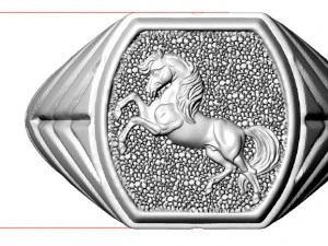 Ring of the Horse 3D print model 13 3D Model