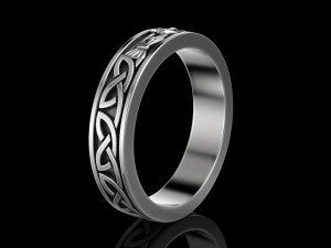 Ring with a heart symbol of love 14 3D print model 3D Модель